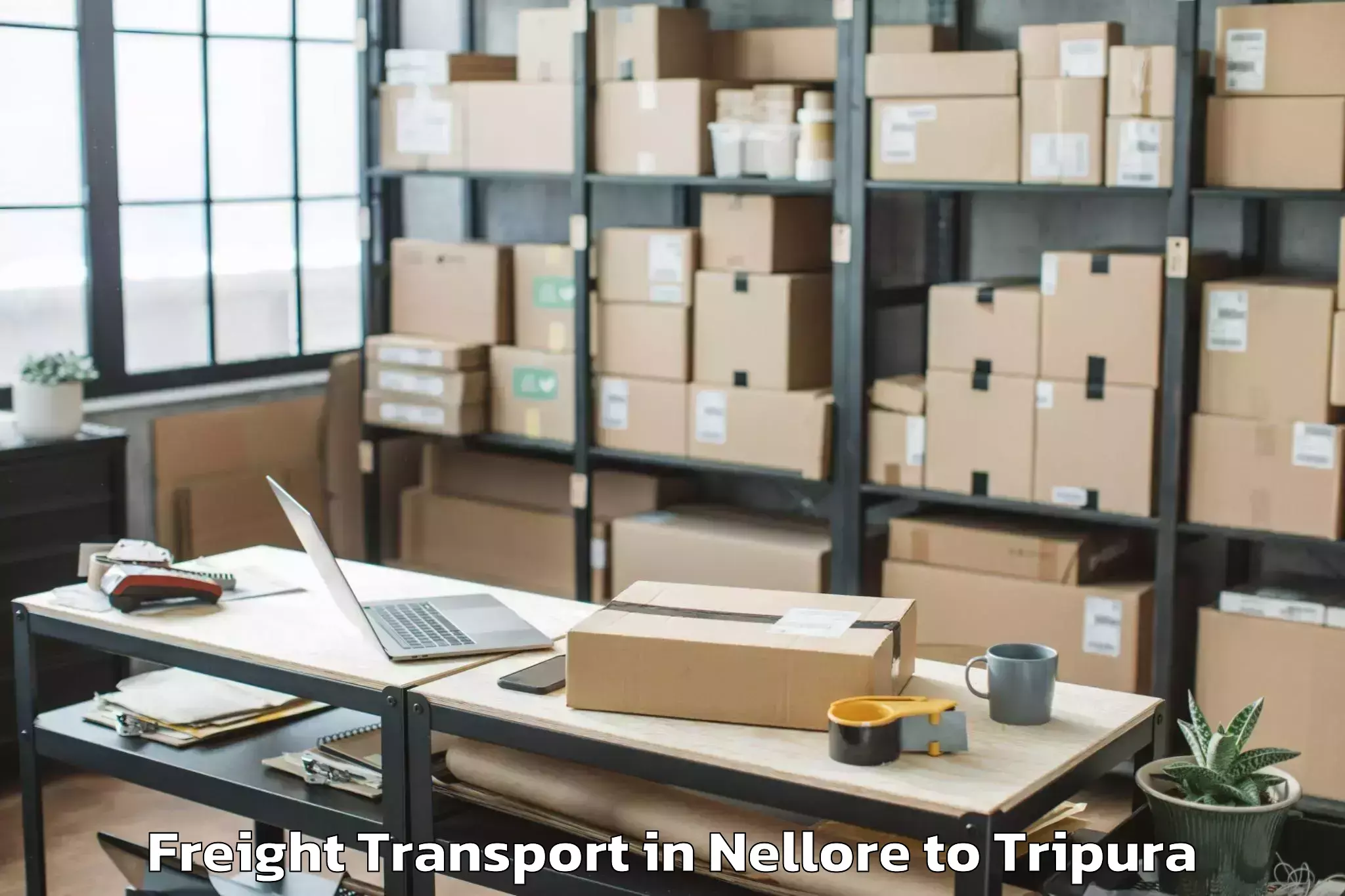 Nellore to Ambassa Freight Transport Booking